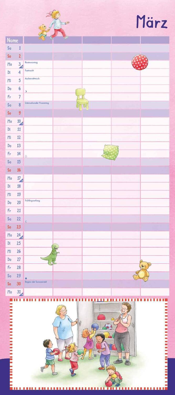 Bild: 4250809653679 | Conni Familienkalender 2025 - Wandkalender - Familienplaner mit 5...