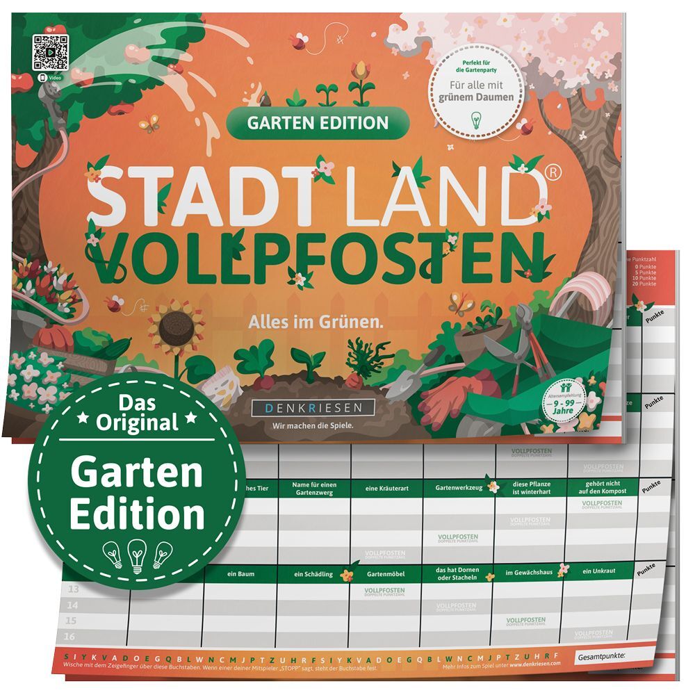 Bild: 4260528095261 | STADT LAND VOLLPFOSTEN® - GARTEN EDITION - "Alles im Grünen." - A4