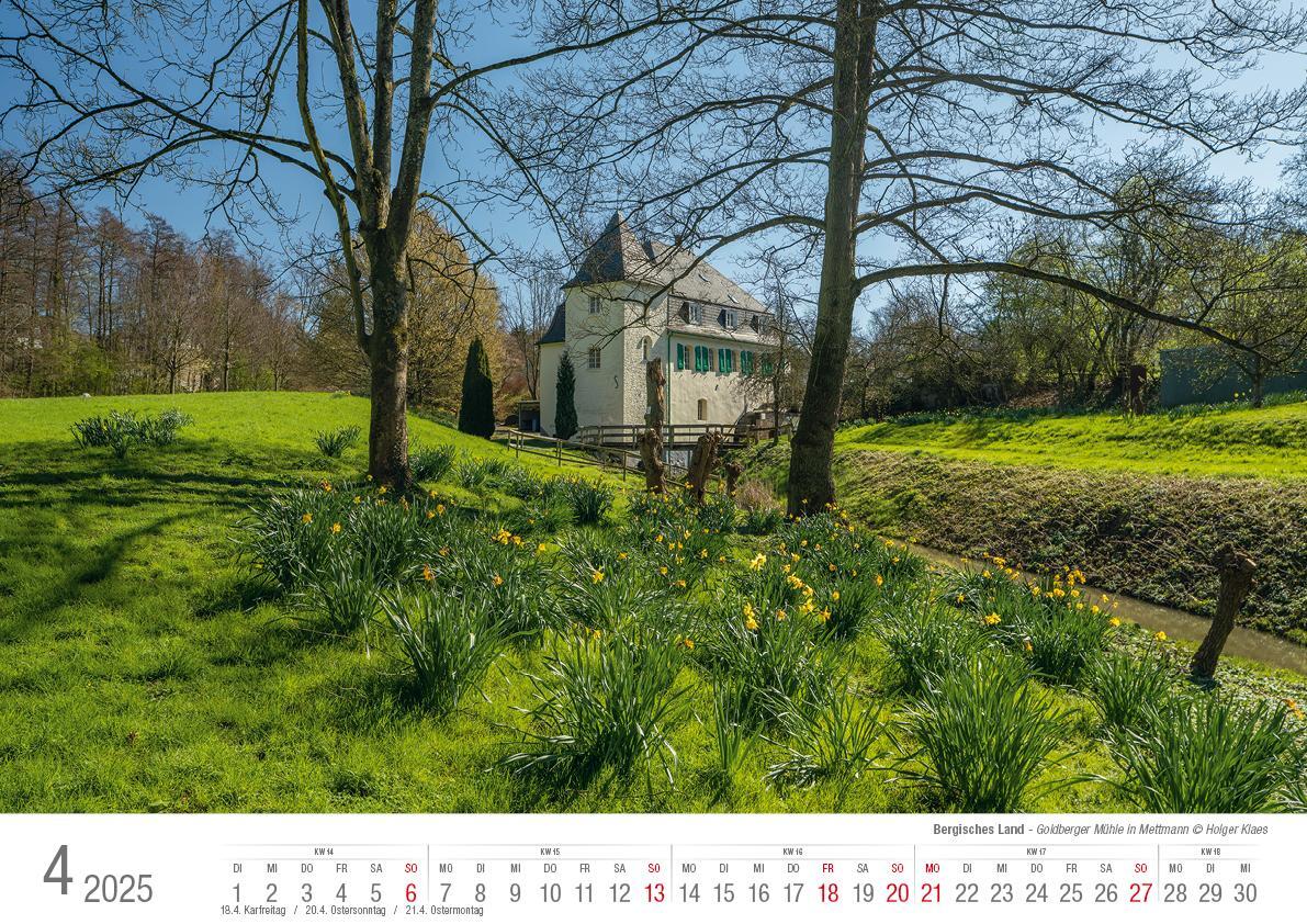 Bild: 9783965352209 | Bergisches Land 2025 Bildkalender A3 quer, spiralgebunden | Klaes