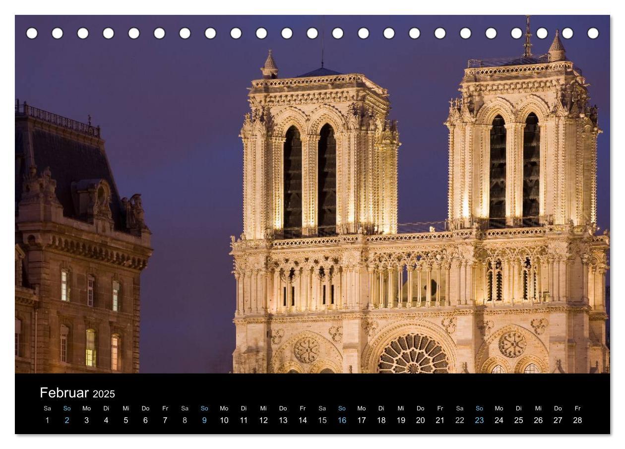 Bild: 9783435564897 | Paris bei Nacht 2025 (Tischkalender 2025 DIN A5 quer), CALVENDO...