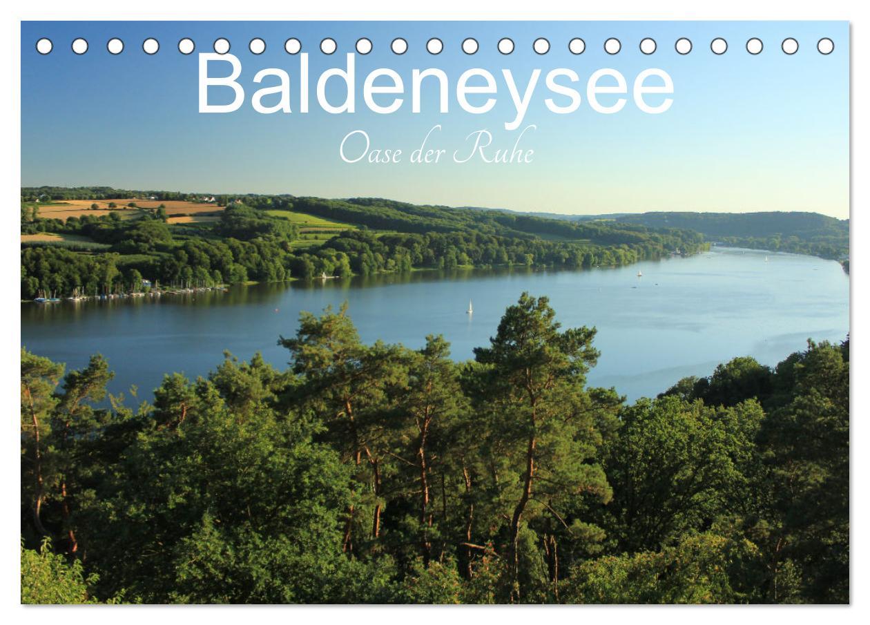 Cover: 9783383934889 | Baldeneysee - Oase der Ruhe (Tischkalender 2025 DIN A5 quer),...