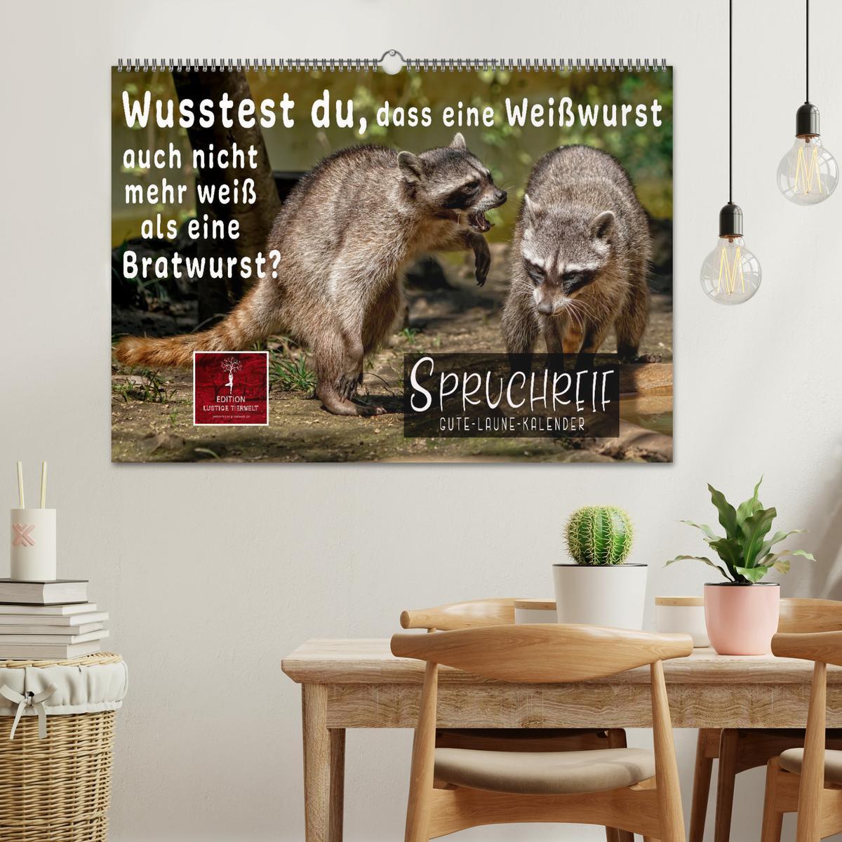 Bild: 9783435088119 | Spruchreif - Gute-Laune-Kalender (Wandkalender 2025 DIN A2 quer),...