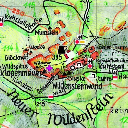 Bild: 9783910181014 | Schrammsteine·Affensteine 1 : 10 000 | Rolf Böhm | (Land-)Karte | 2015