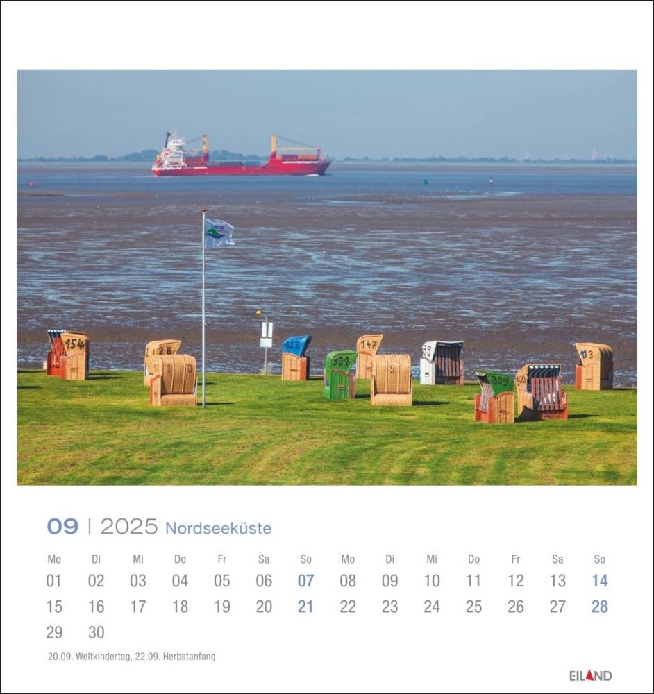 Bild: 9783964023292 | Nordseeküste Postkartenkalender 2025 - Wind und Wellen - Sand und Meer