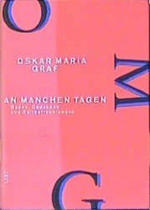 Cover: 9783471776964 | An manchen Tagen | Reden, Gedanken und Zeitbetrachtungen | Graf | Buch