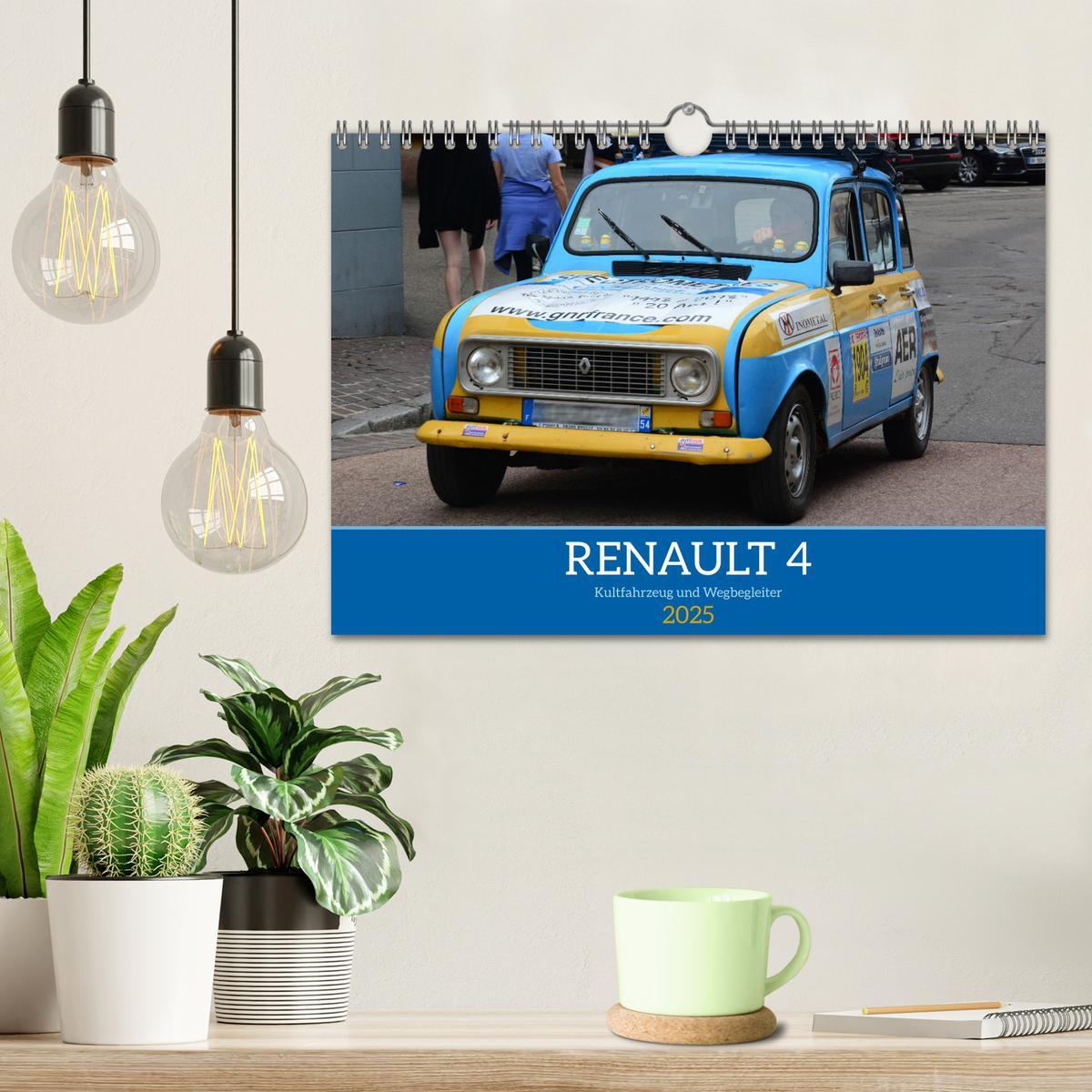 Bild: 9783383859311 | Renault 4 - Kultfahrzeug und Wegbegleiter (Wandkalender 2025 DIN A4...