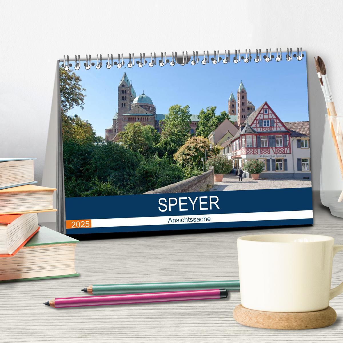 Bild: 9783435292424 | Speyer - Ansichtssache (Tischkalender 2025 DIN A5 quer), CALVENDO...