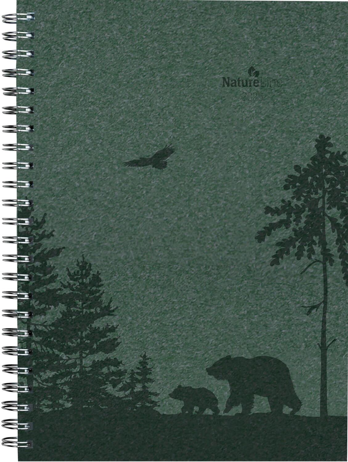 Cover: 4251732343880 | Wochenplaner Nature Line Pine 2025 - Taschen-Kalender A5 - 1 Woche...