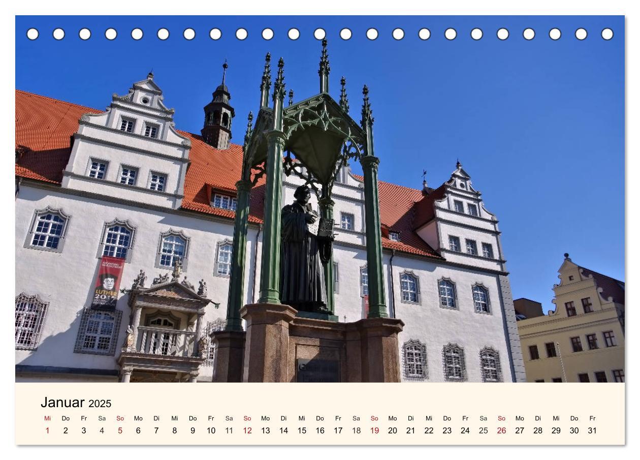 Bild: 9783435453917 | Lutherstadt Wittenberg - Stadt der Reformation (Tischkalender 2025...