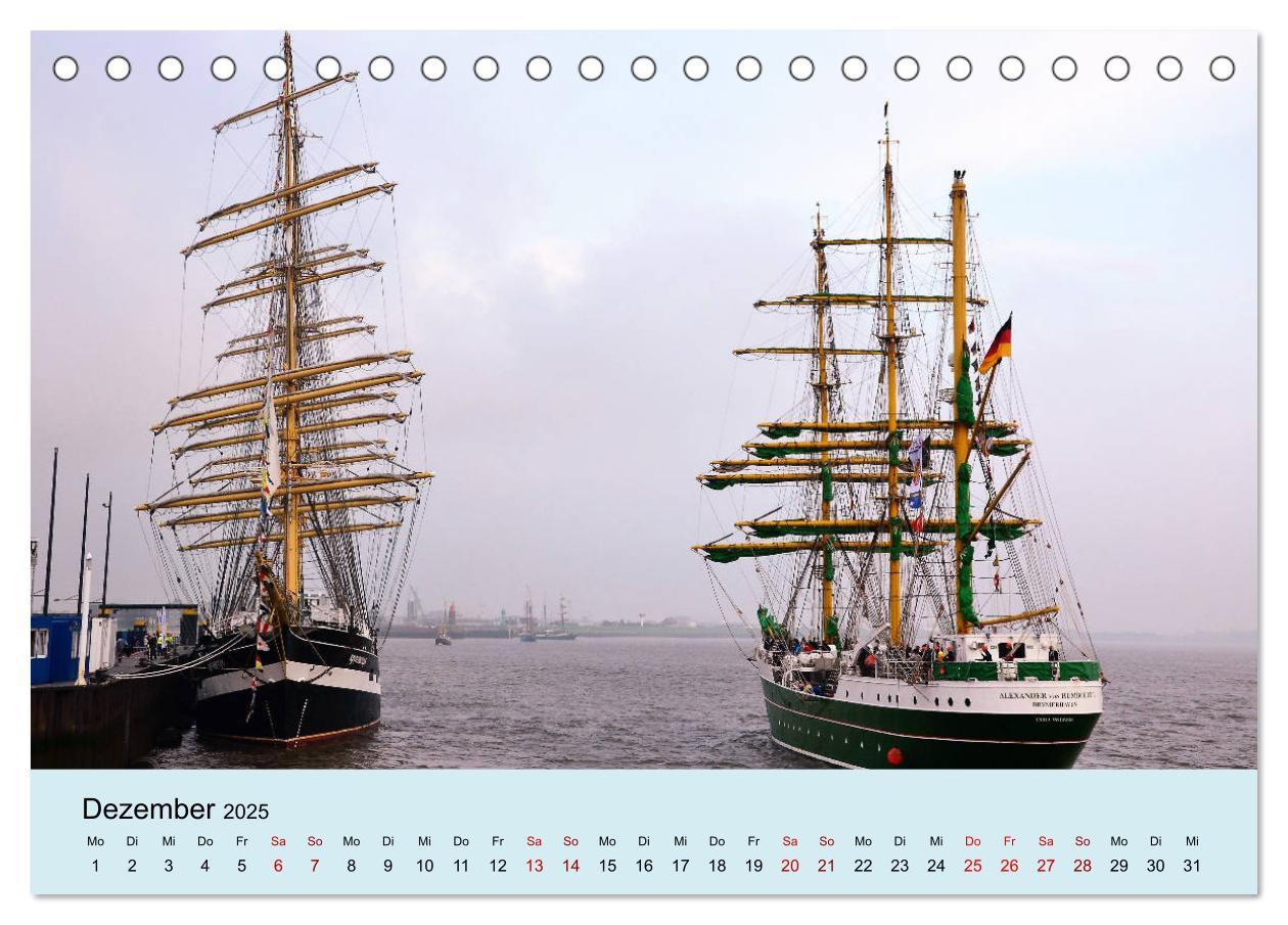 Bild: 9783435438310 | Parade der Windjammer - 2025 (Tischkalender 2025 DIN A5 quer),...