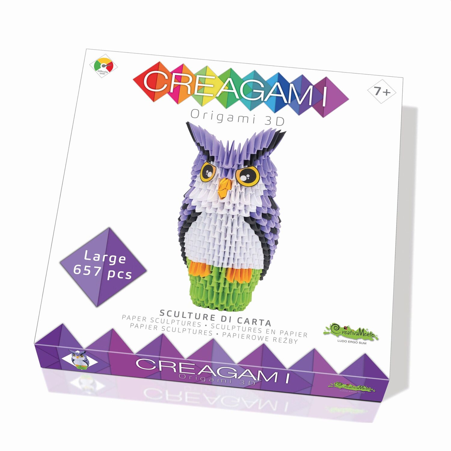 Cover: 8032591787321 | CREAGAMI - Origami 3D Eule 657 Teile | Creagami | Spiel | 3178732