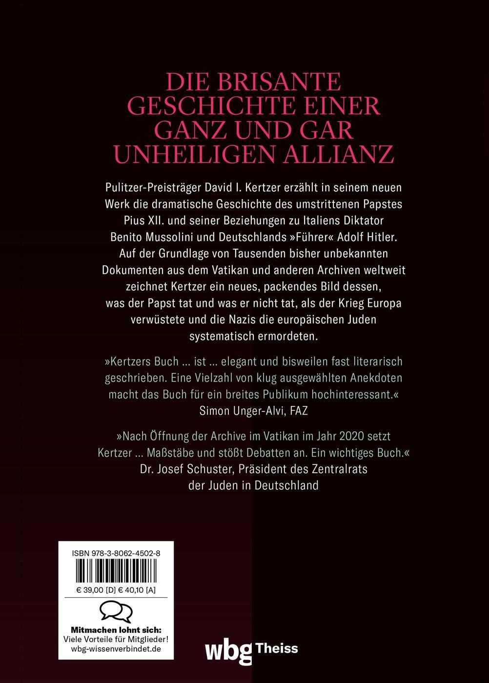 Rückseite: 9783806245028 | Der Papst, der schwieg | David Kertzer | Buch | 704 S. | Deutsch