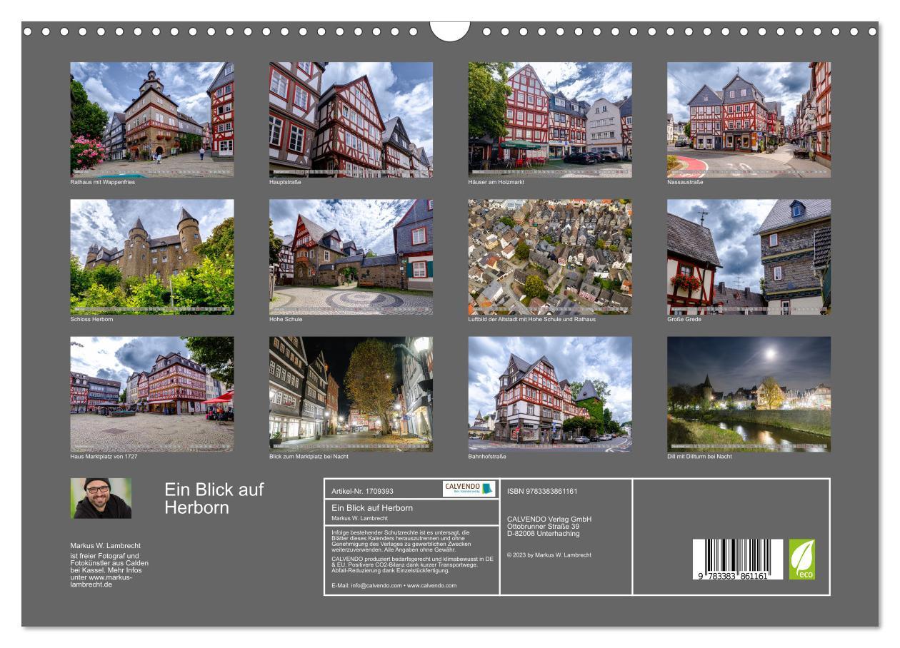 Bild: 9783383861161 | Ein Blick auf Herborn (Wandkalender 2025 DIN A3 quer), CALVENDO...