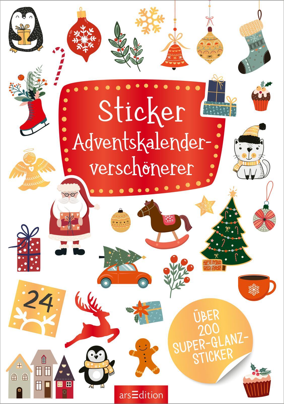 Cover: 4014489133926 | Sticker Adventskalenderverschönerer | Über 200 Super-Glanz-Sticker