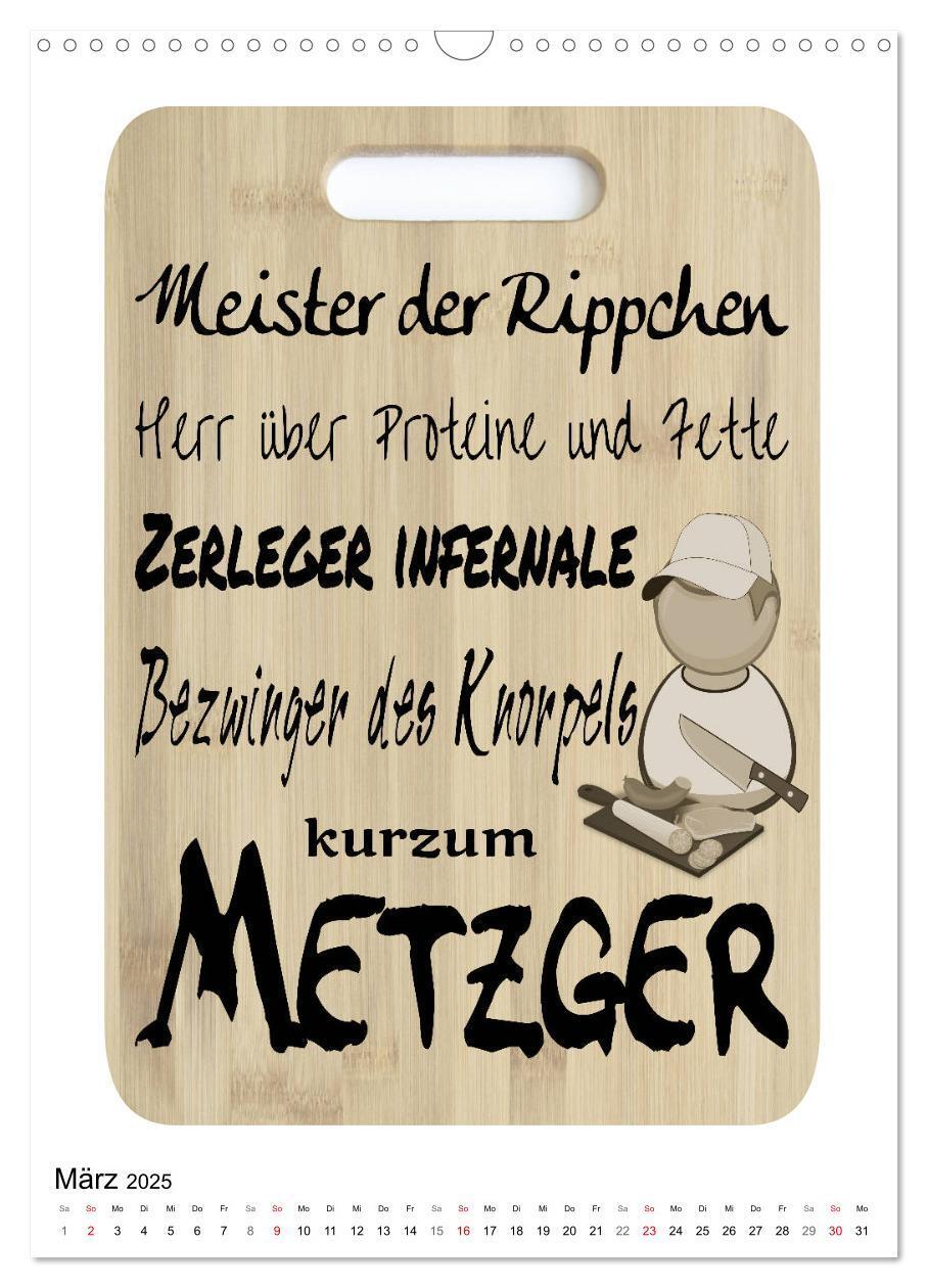 Bild: 9783435939756 | Metzger-Sprüche (Wandkalender 2025 DIN A3 hoch), CALVENDO...