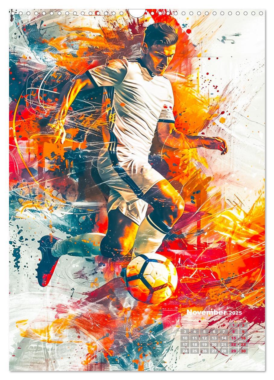 Bild: 9783457147177 | Fussball - Spieler in Action (Wandkalender 2025 DIN A3 hoch),...