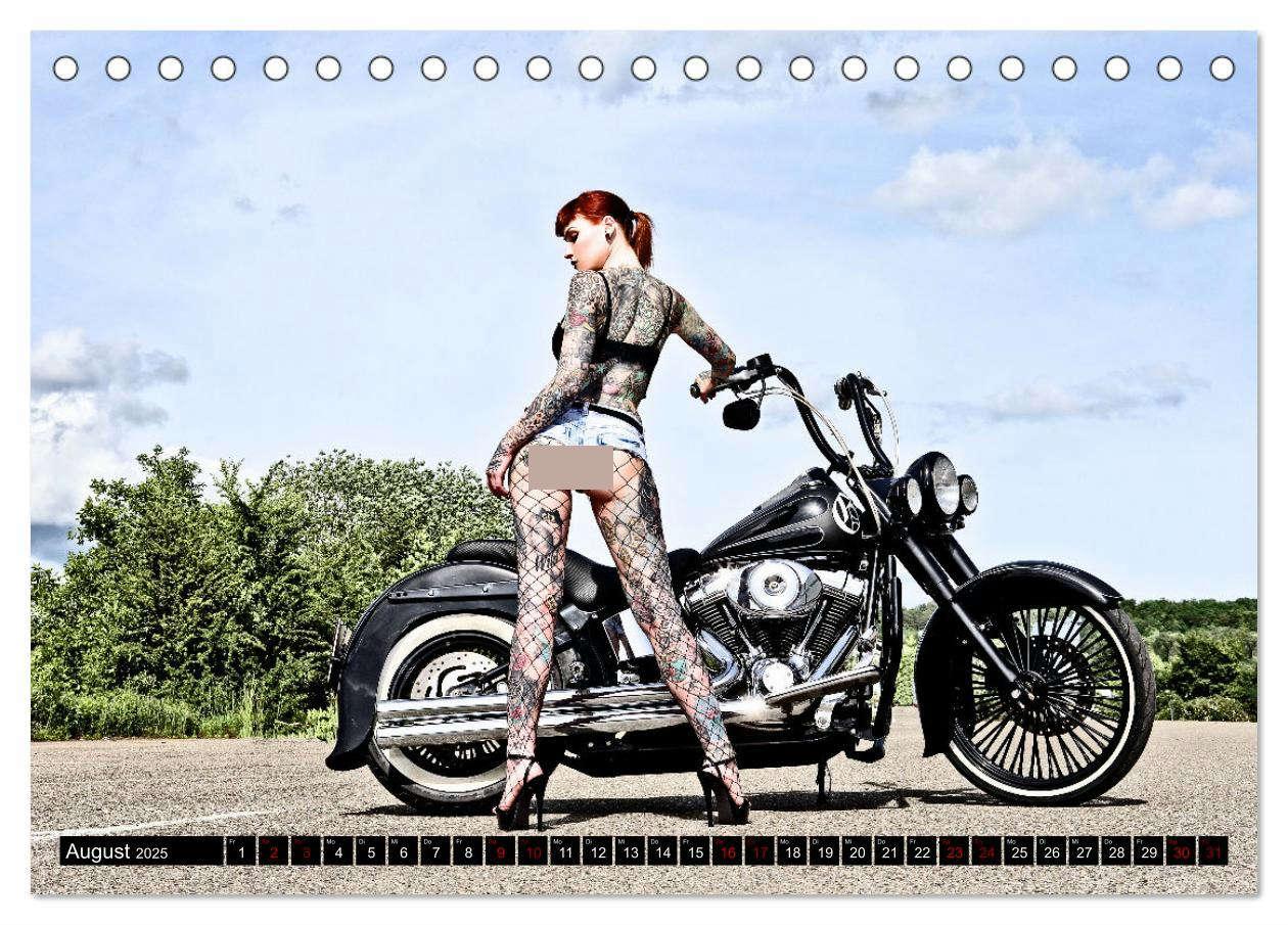 Bild: 9783435049479 | Motorräder und Sexy Girls (Tischkalender 2025 DIN A5 quer),...