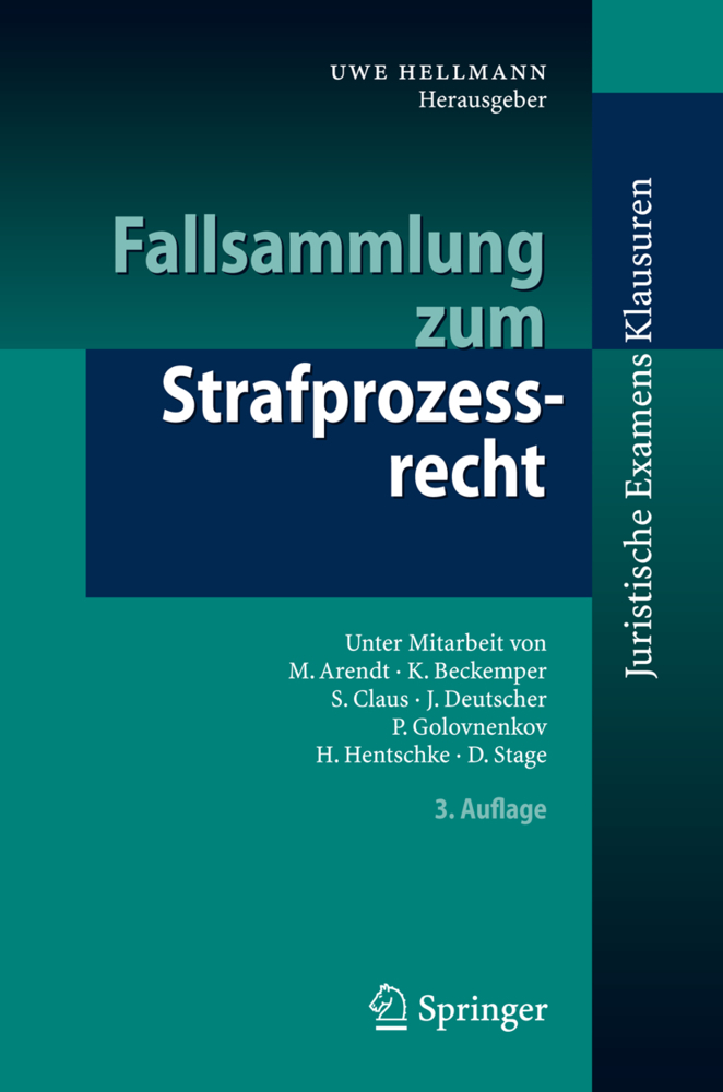 Cover: 9783540737759 | Fallsammlung zum Strafprozessrecht | Uwe Hellmann | Taschenbuch | 2007