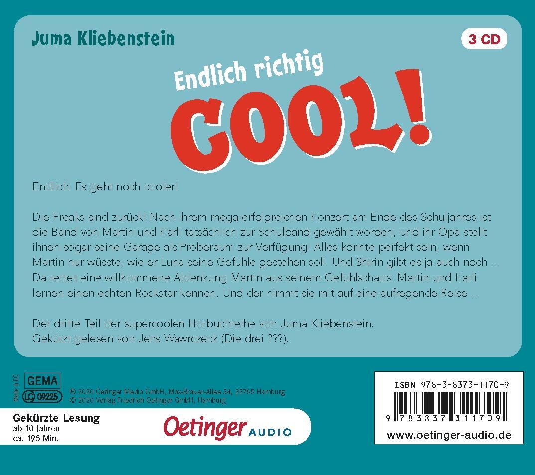 Rückseite: 9783837311709 | Der Tag, an dem ich cool wurde 3. Endlich richtig cool! | (3 CD) | CD