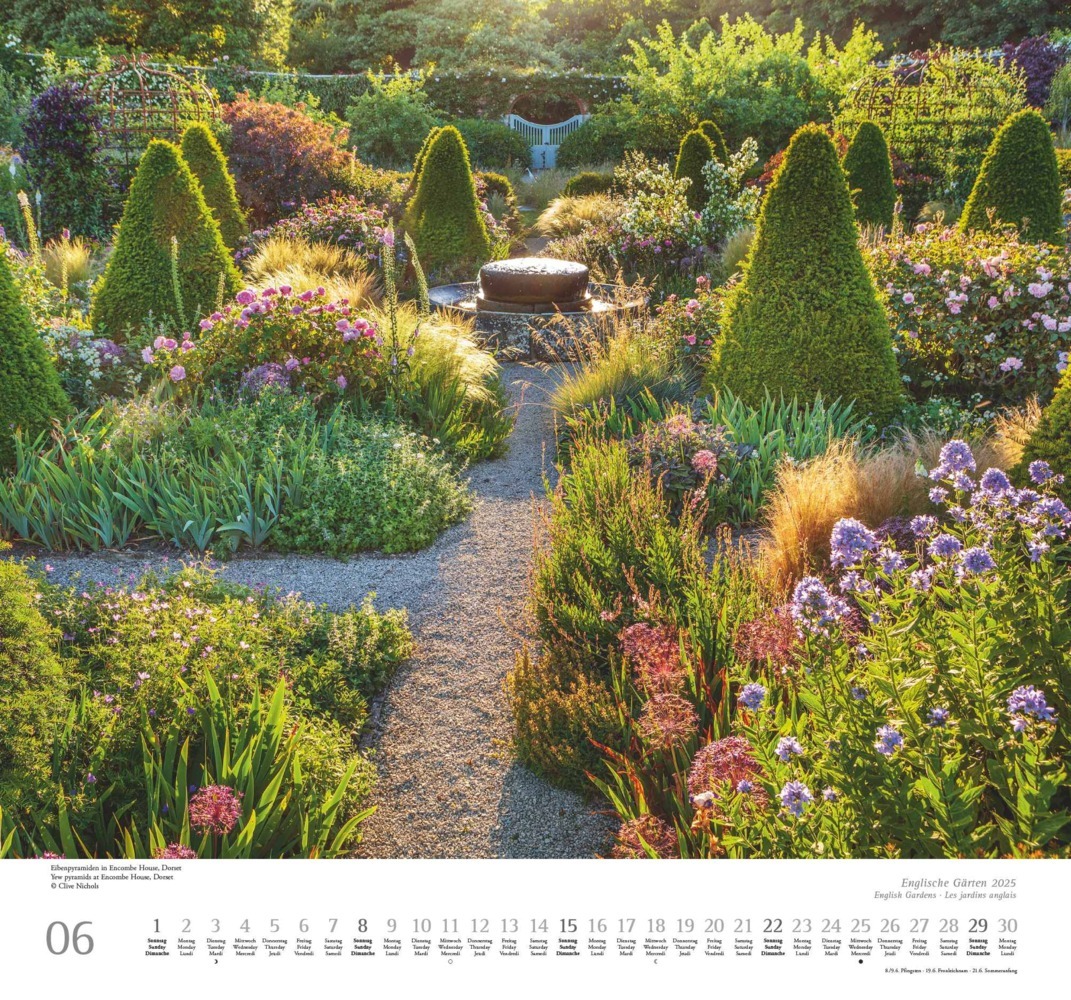 Bild: 4250809653099 | DUMONT - Englische Gärten 2025 Wandkalender, 38x35,5cm,...