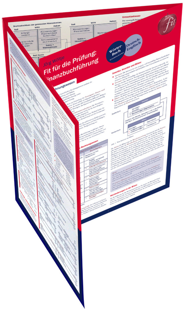 Cover: 9783825241131 | Fit für die Prüfung: Finanzbuchführung | Lerntafel | Jörg Wöltje | UTB