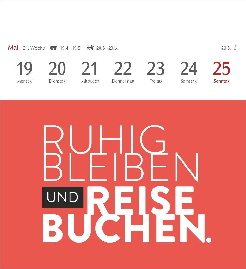 Bild: 9783840034800 | Typo-Sprüche-Kalender Postkartenkalender 2025 - Wochenkalender mit...