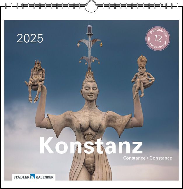 Cover: 9783861924104 | Konstanz 2025 | Postkarten-Tischkalender | verschiedene Fotografen