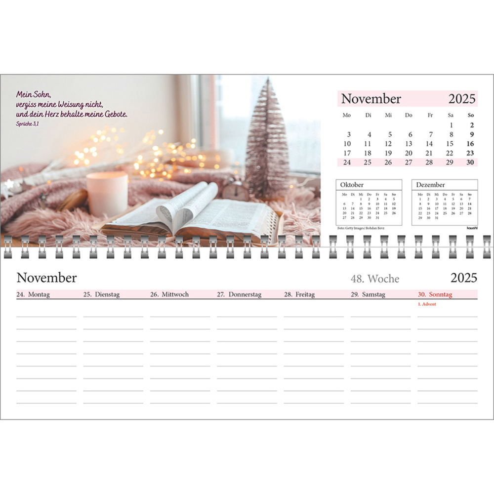 Bild: 9783754825457 | In deine Hand leg ich den Tag 2025 | Wochen-Tischkalender | Kalender