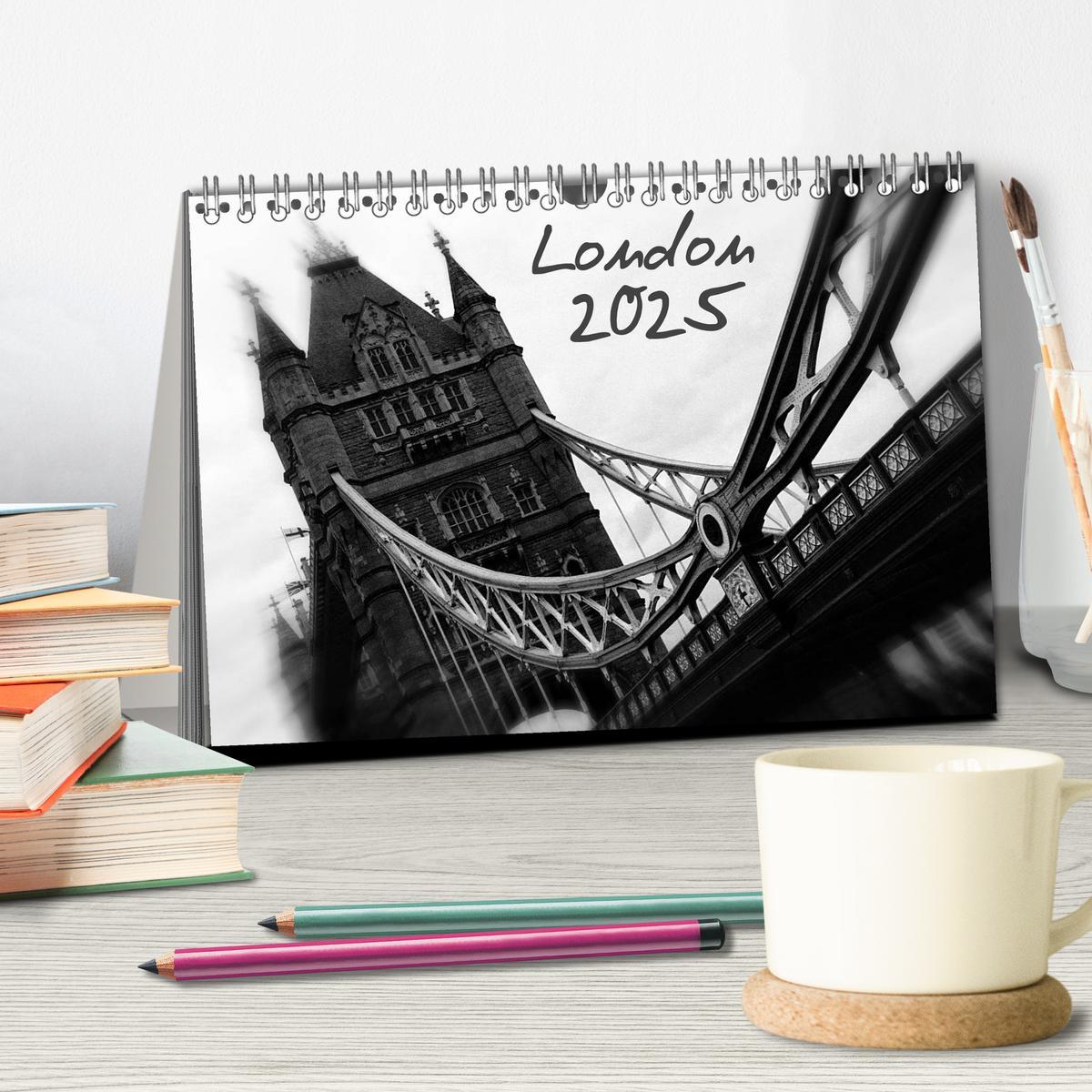 Bild: 9783435761180 | London (Tischkalender 2025 DIN A5 quer), CALVENDO Monatskalender