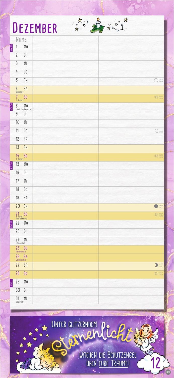 Bild: 9783756406210 | Schutzengel Planer für zwei 2025 | Heye | Kalender | Spiralbindung
