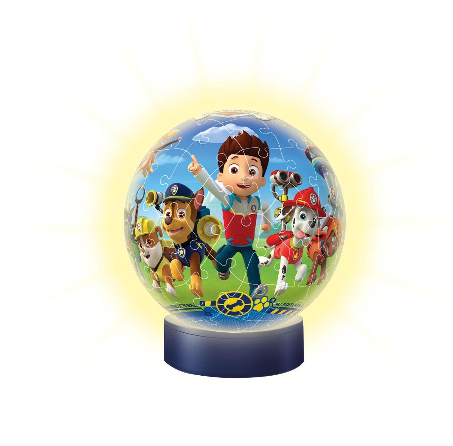 Bild: 4005556118427 | Ravensburger 3D Puzzle 11842 - Nachtlicht Puzzle-Ball Paw Patrol -...