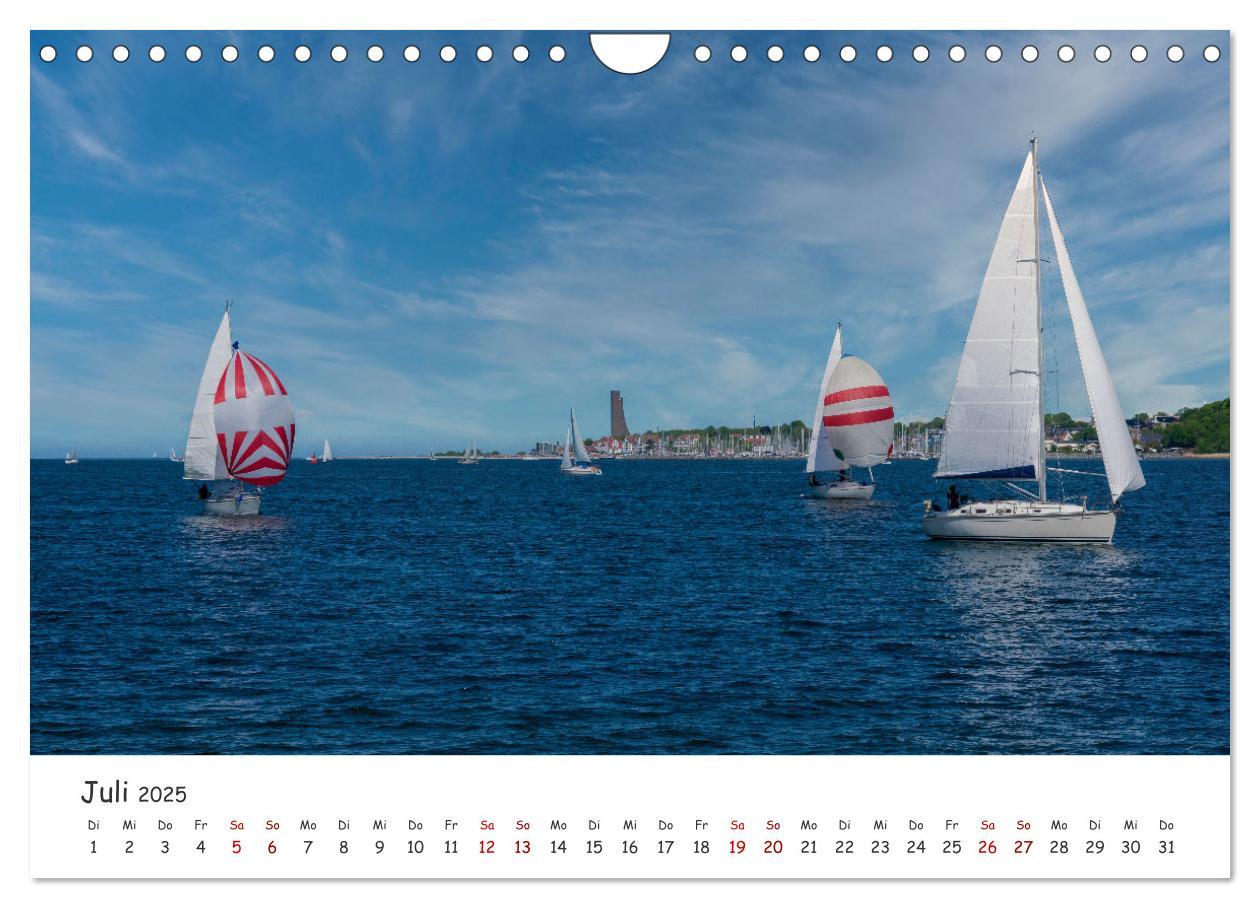 Bild: 9783383966606 | Kieler Förde genießen (Wandkalender 2025 DIN A4 quer), CALVENDO...