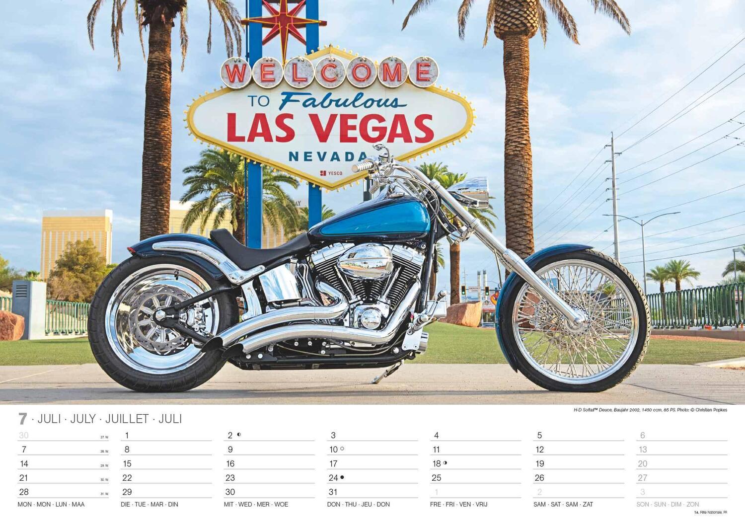 Bild: 4002725994240 | Harleys 2025 - Wand-Kalender - 42x29,7 - Motorrad | Wandkalender A3