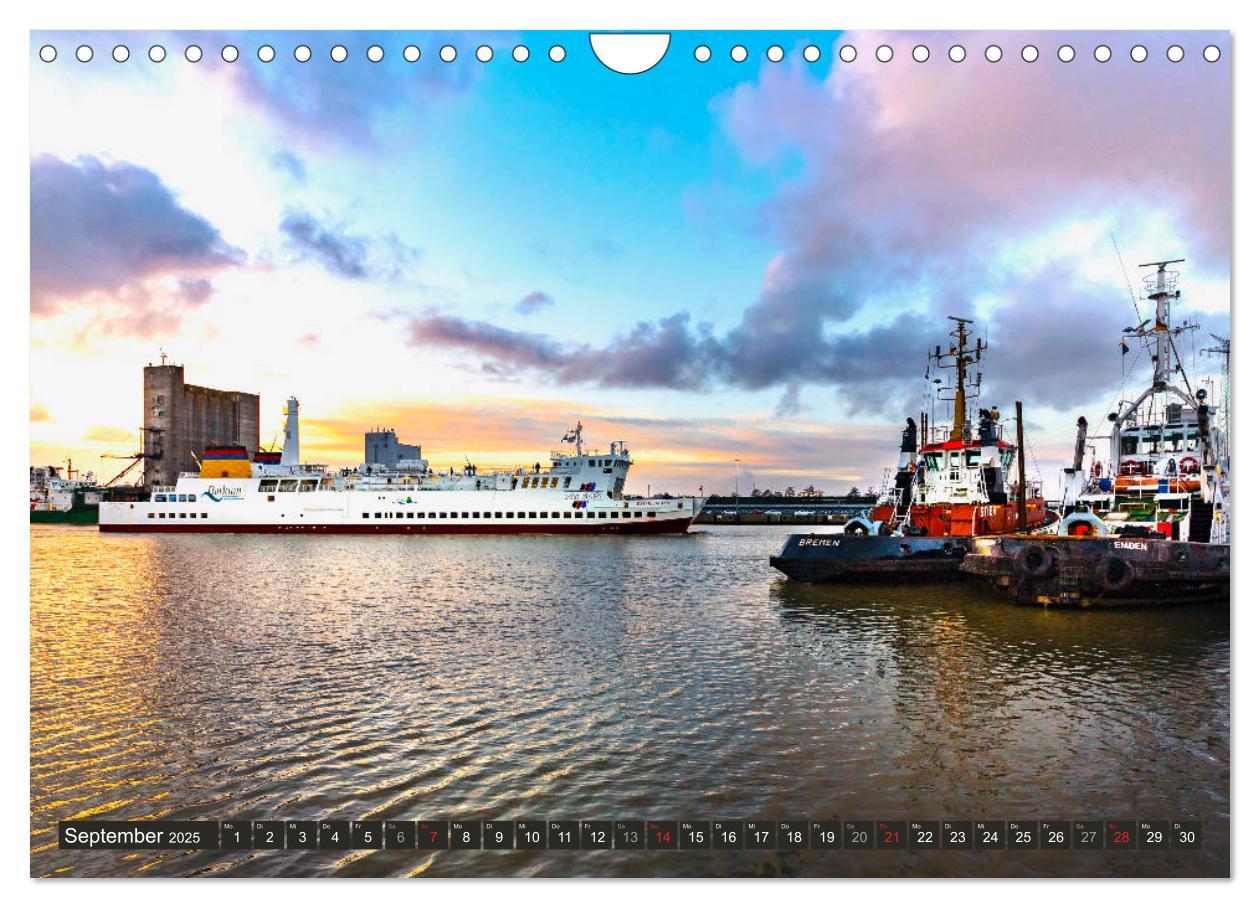 Bild: 9783435322558 | EMDEN maritime Seehafenstadt (Wandkalender 2025 DIN A4 quer),...