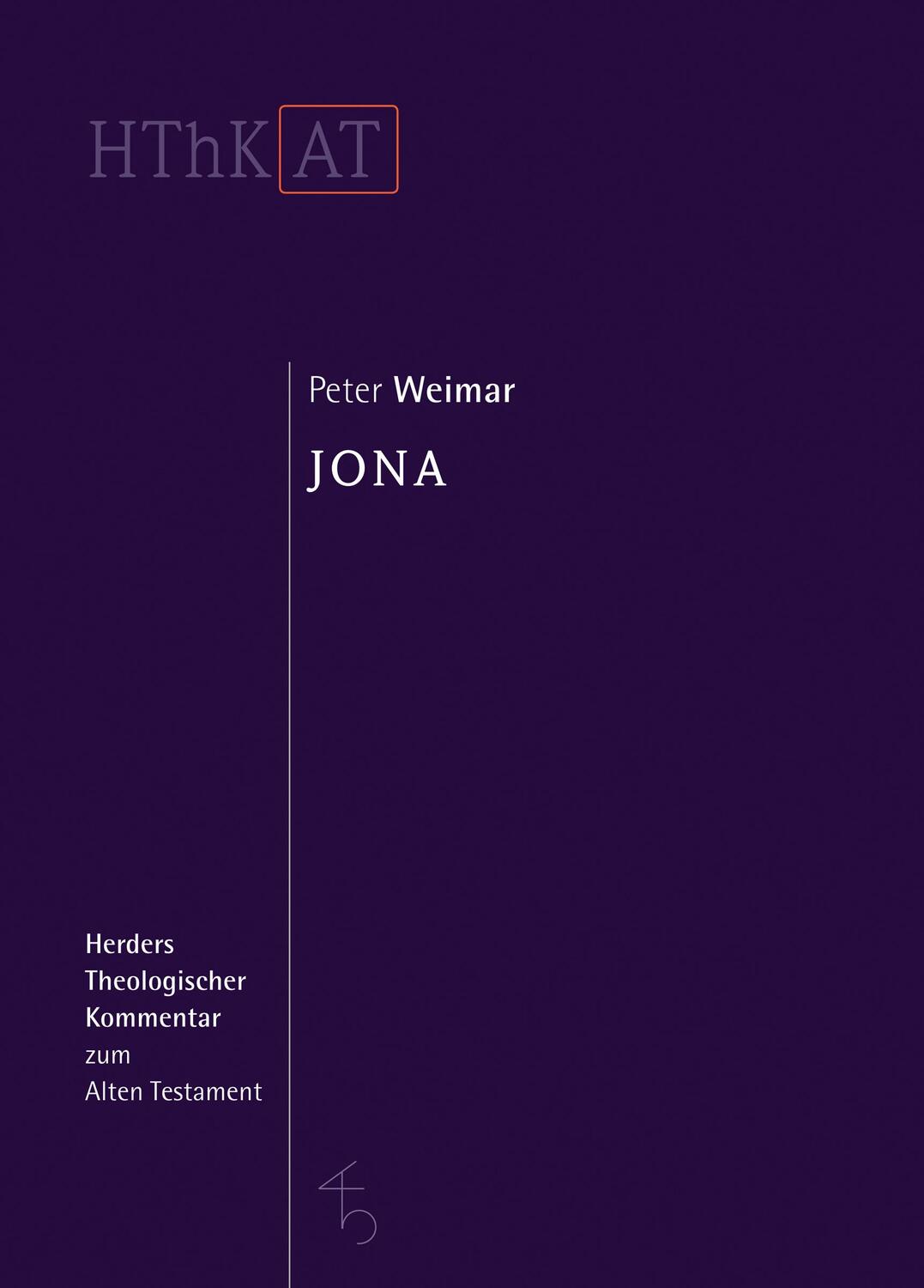 Cover: 9783451268489 | Jona | Peter Weimar | Buch | 480 S. | Deutsch | 2017