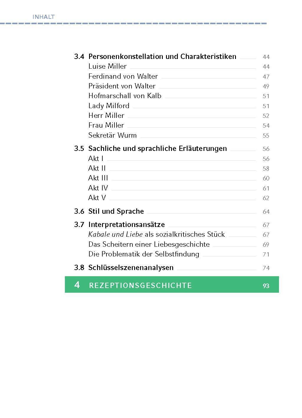 Bild: 9783804420731 | Kabale und Liebe - Textanalyse und Interpretation | Friedrich Schiller