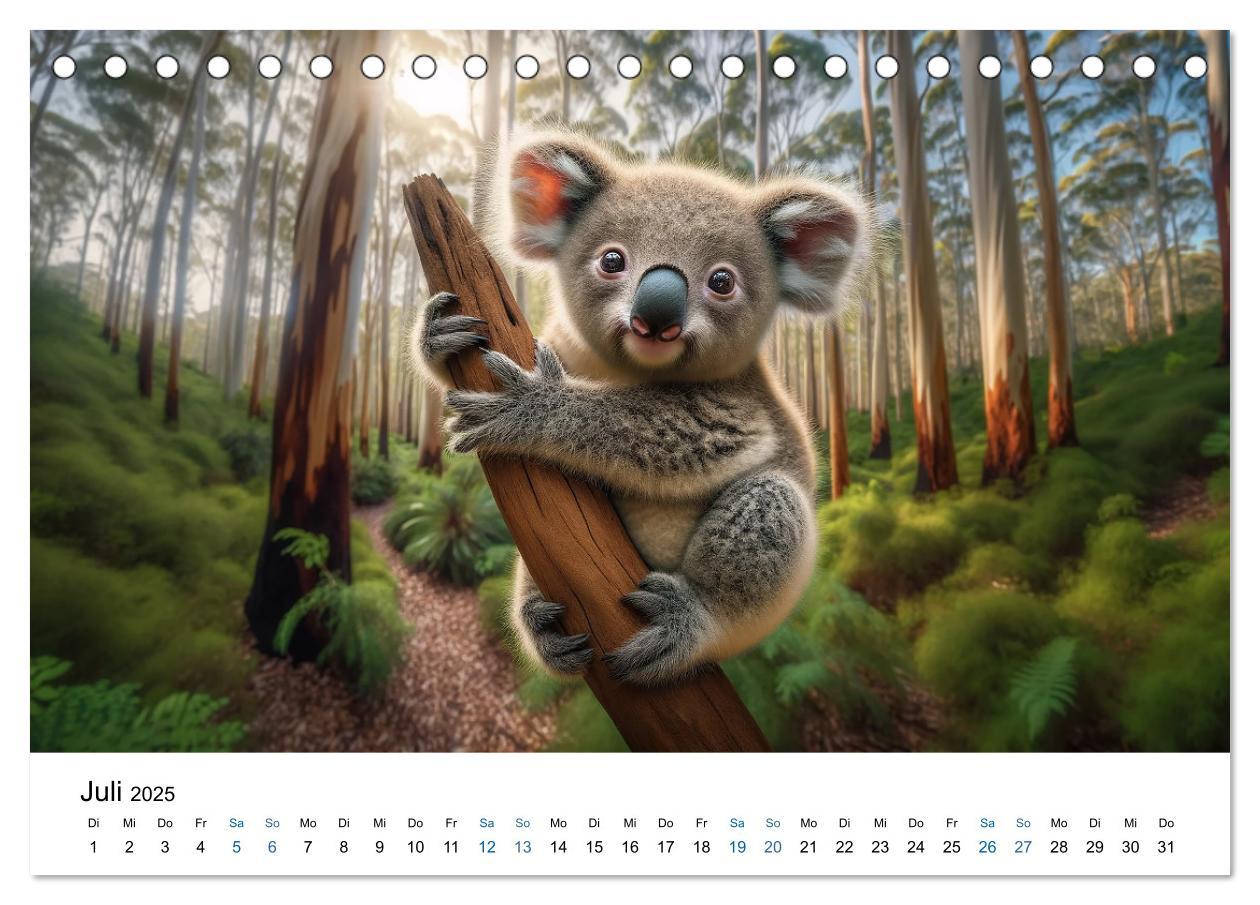 Bild: 9783383766633 | Baby-Tiere (Tischkalender 2025 DIN A5 quer), CALVENDO Monatskalender