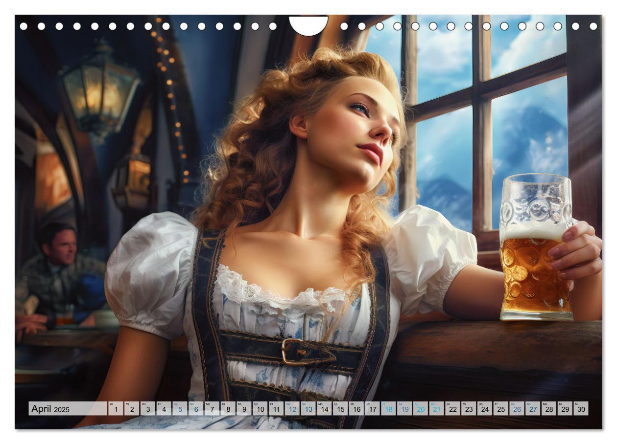 Bild: 9783383854170 | Bierzeltköniginnen - Biergenuss im Dirndl (Wandkalender 2025 DIN A4...