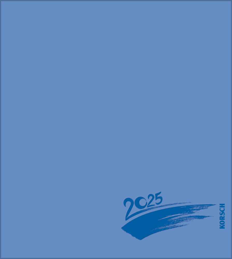 Cover: 9783731877691 | Foto-Malen-Basteln Bastelkalender blau 2025 | Korsch Verlag | Kalender