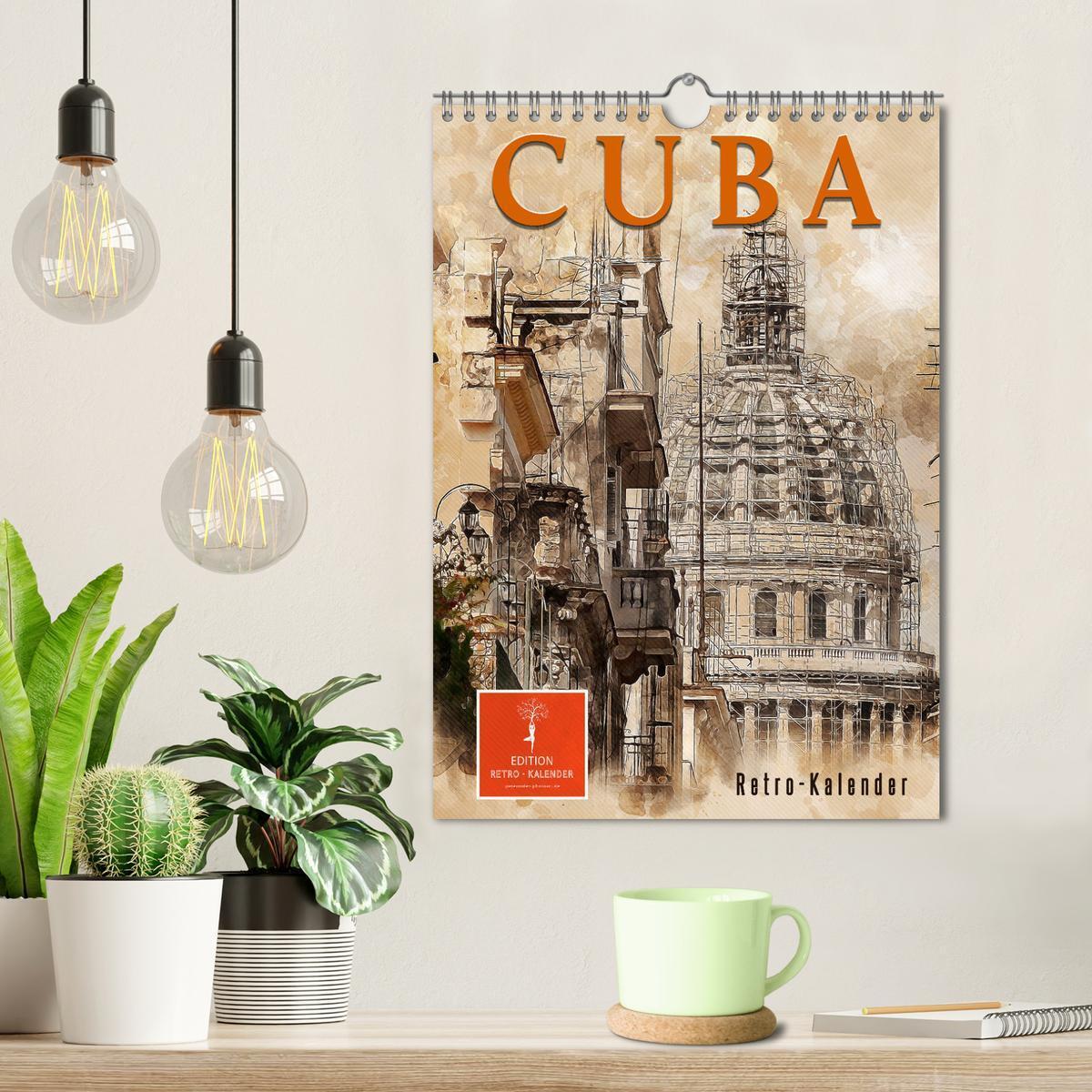 Bild: 9783435909469 | Cuba Retro Kalender (Wandkalender 2025 DIN A4 hoch), CALVENDO...