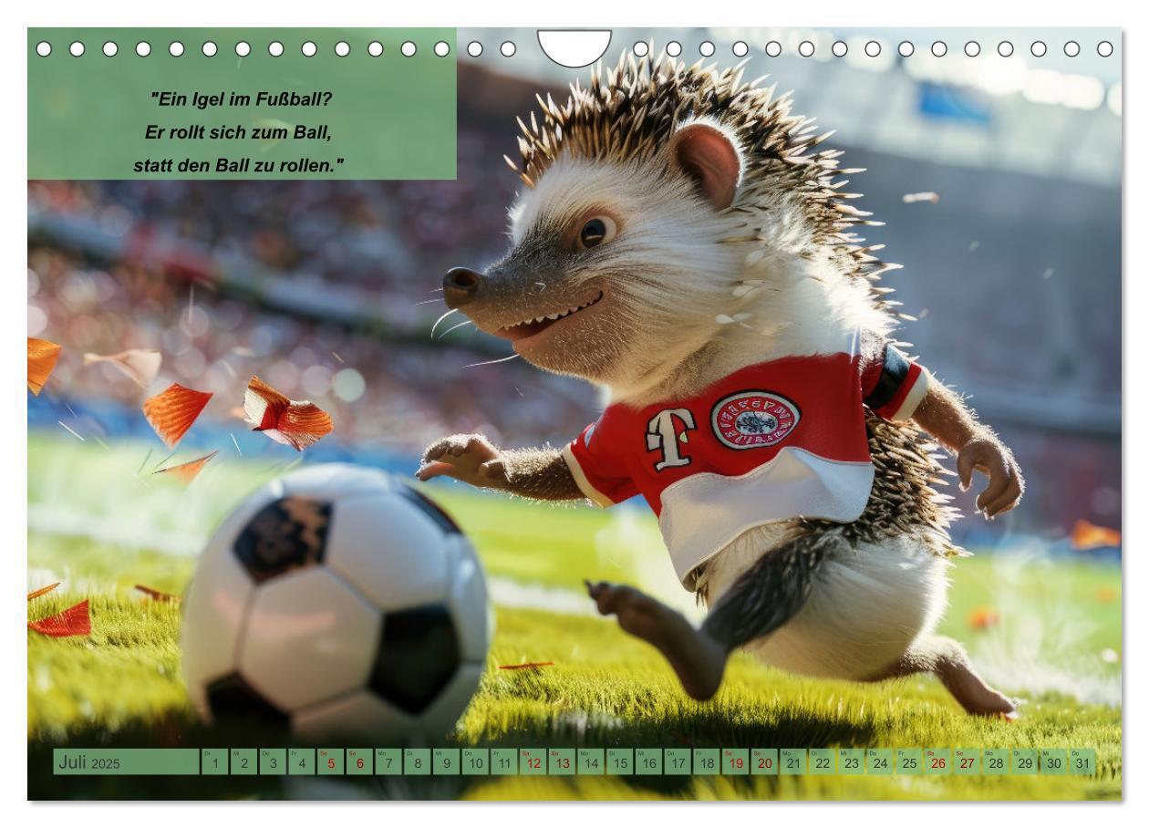 Bild: 9783457152676 | Der tierisch lustige Fußballkalender (Wandkalender 2025 DIN A4...