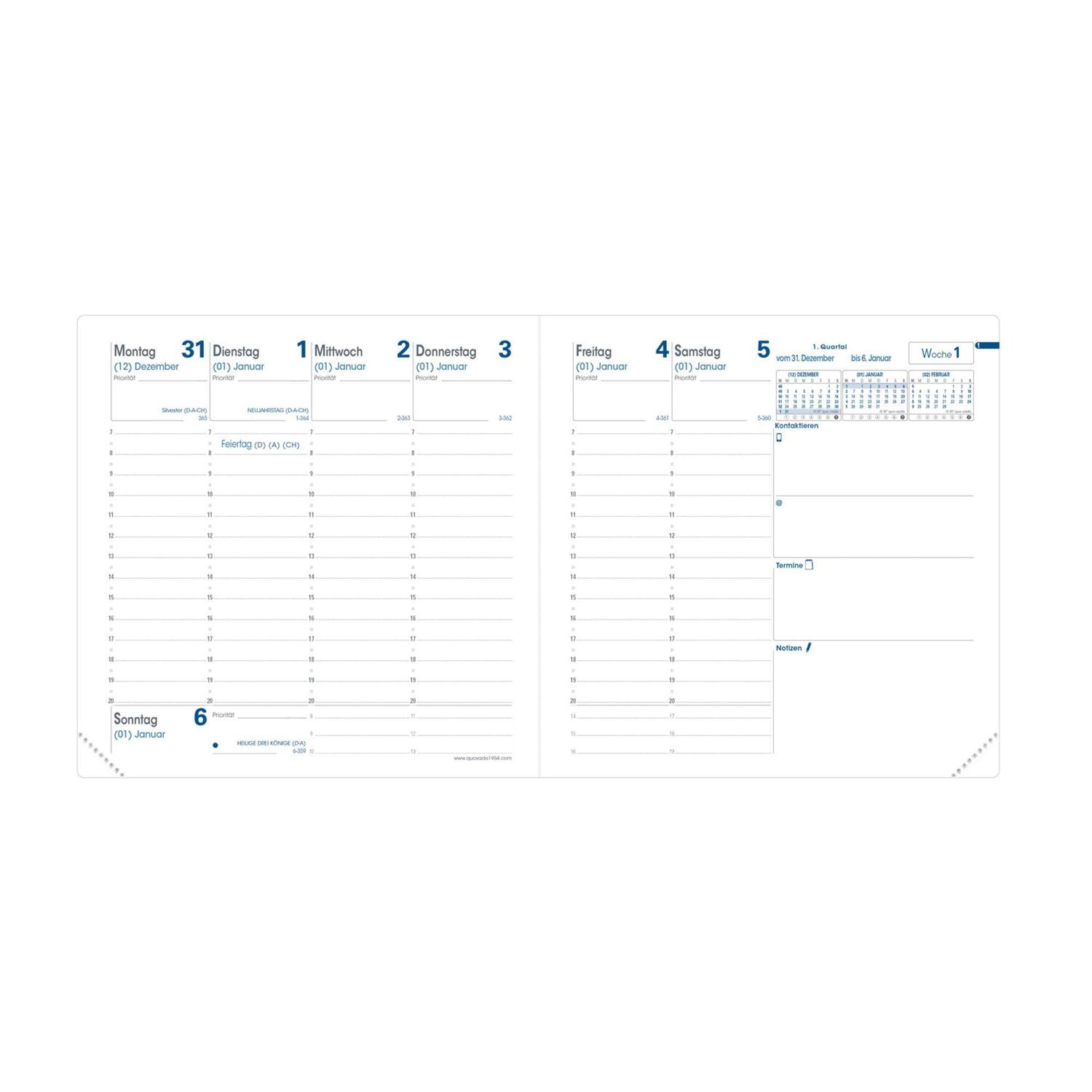 Cover: 3371010121991 | Kalendereinlage Executif 2025 | Einlage Executife ( 16 x 16 cm )