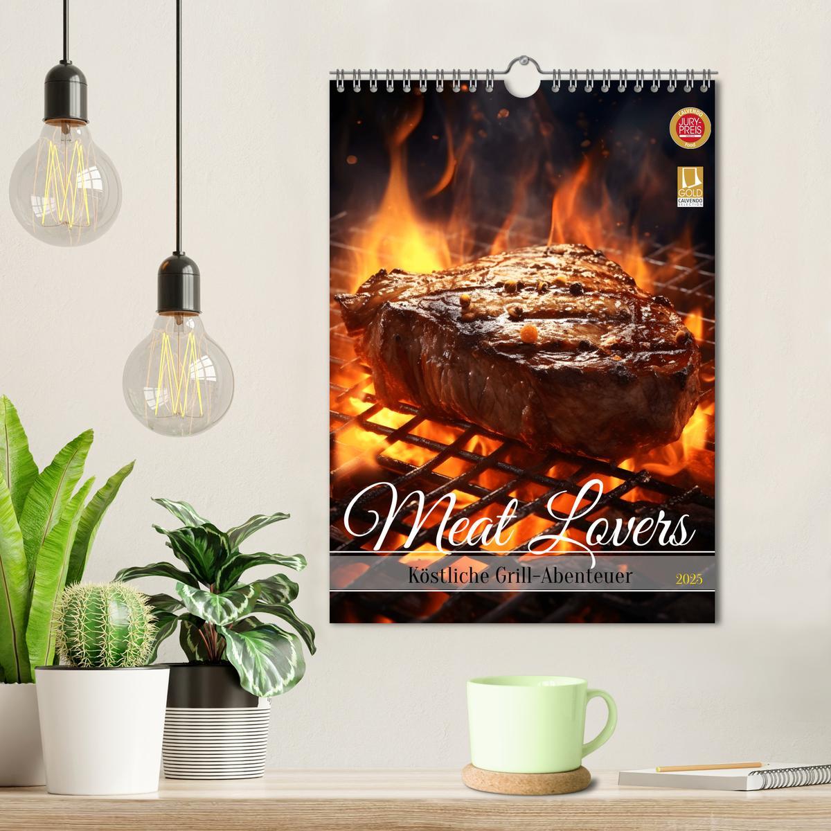 Bild: 9783457147610 | Meat Lovers - Köstliche Grill Abenteuer (Wandkalender 2025 DIN A4...