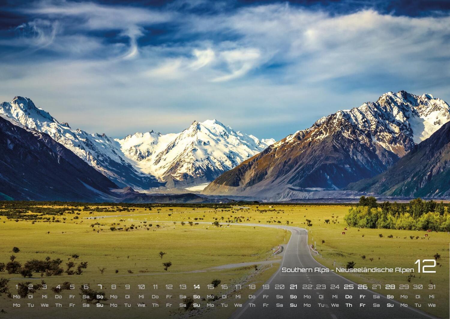 Bild: 9783986734176 | Neuseeland - Das Land der langen weißen Wolke - 2025 - Kalender DIN A2