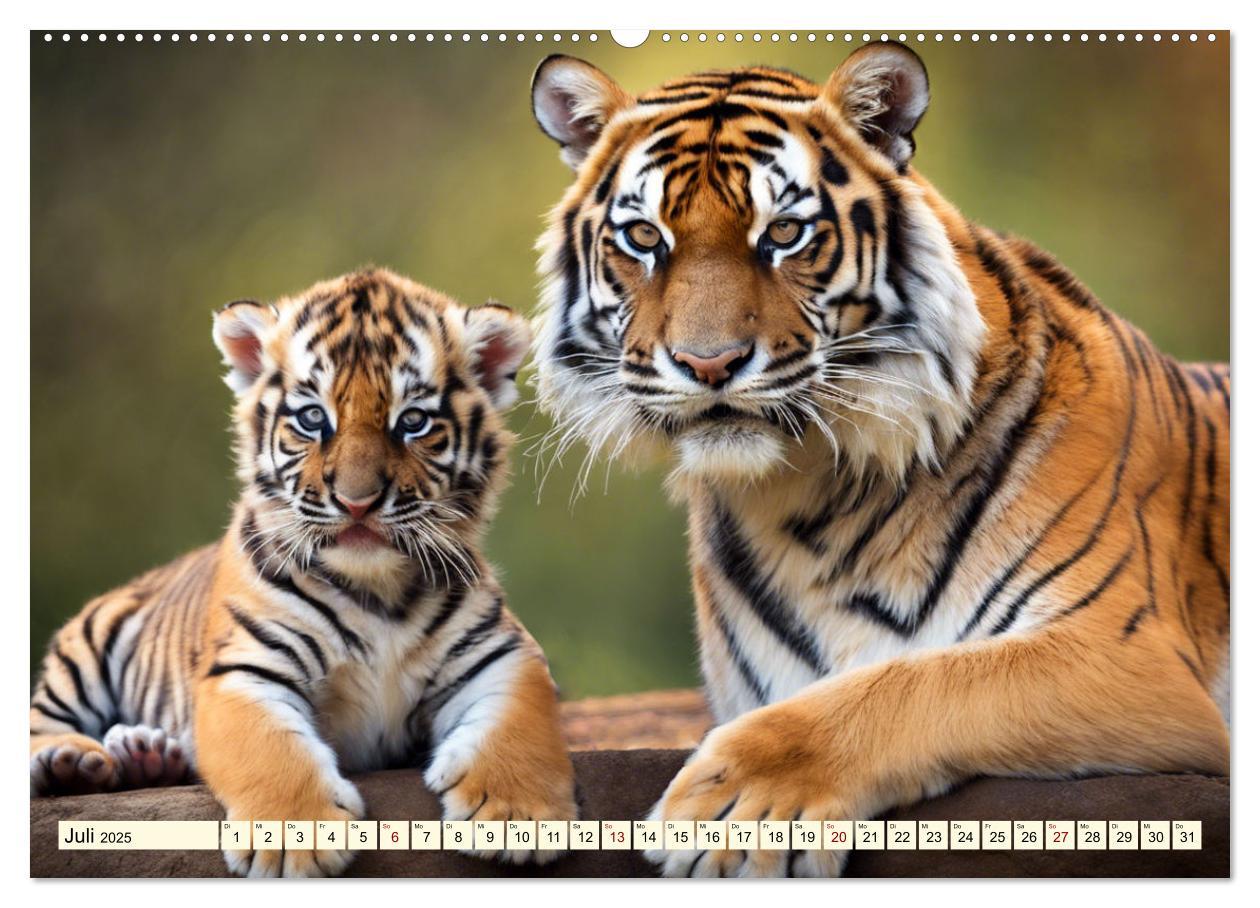 Bild: 9783383814198 | Tiger ganz nah (Wandkalender 2025 DIN A2 quer), CALVENDO...