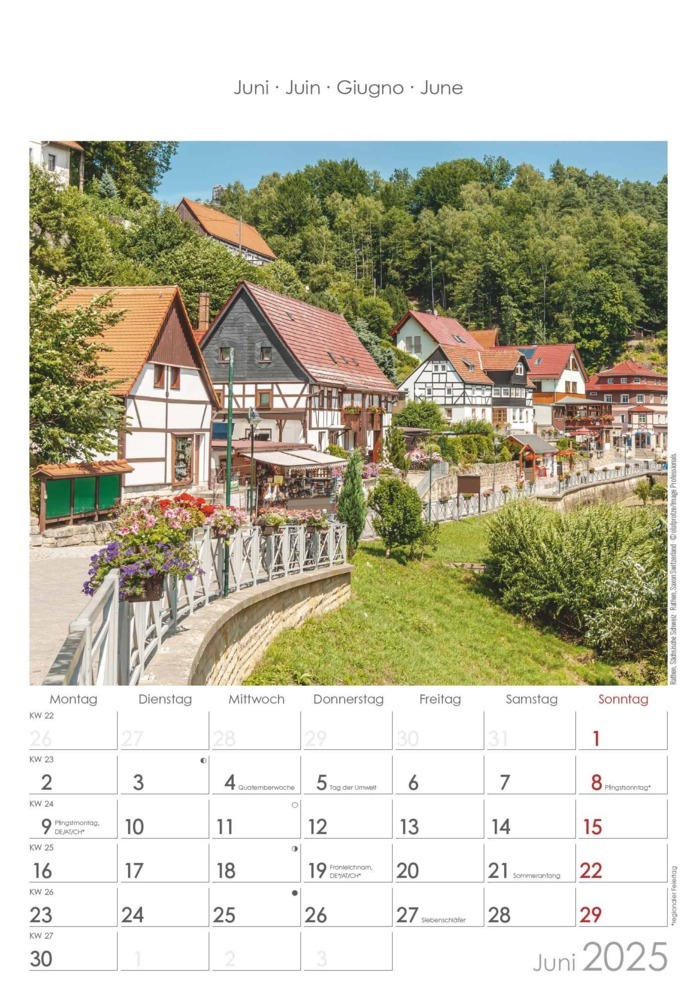 Bild: 4251732341206 | Alpha Edition - Sachsen 2025 Bildkalender, 23,7x34cm, Wandkalender...