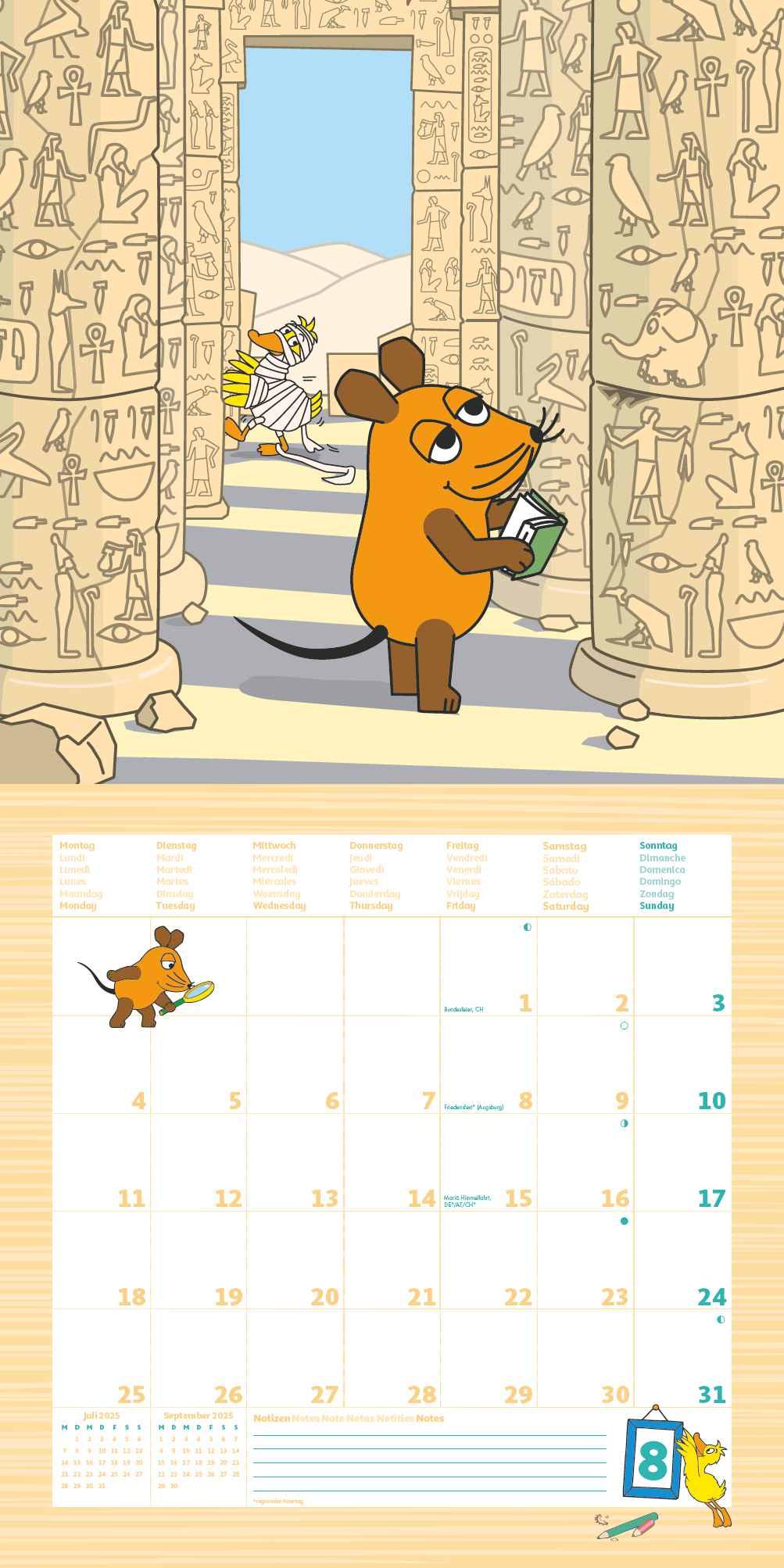 Bild: 4251732343965 | Die Maus 2025 - Broschürenkalender 30x30 cm (30x60 geöffnet) -...