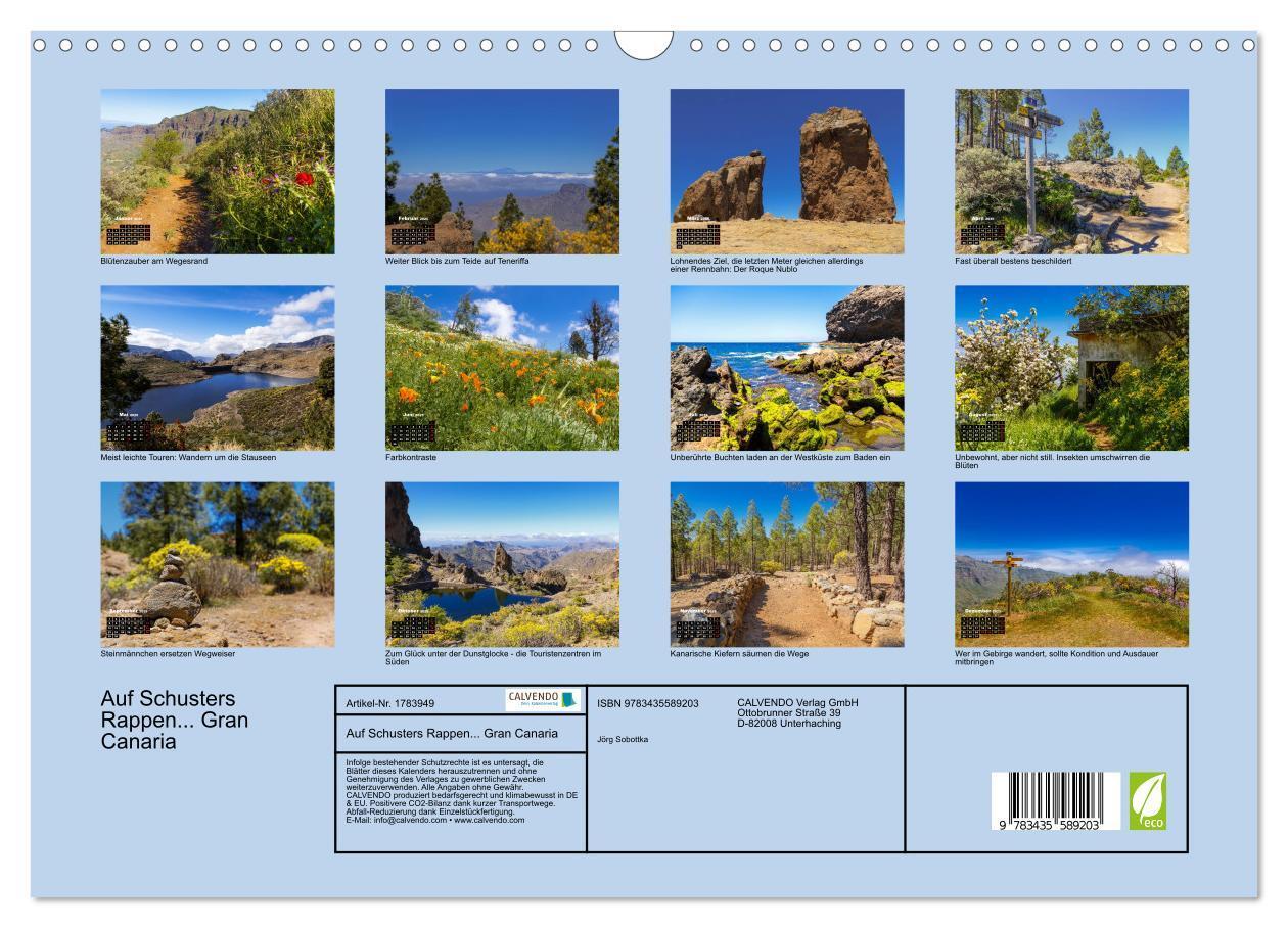 Bild: 9783435589203 | Auf Schusters Rappen... Gran Canaria (Wandkalender 2025 DIN A3...