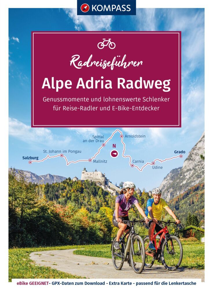 Cover: 9783991213253 | KOMPASS Radreiseführer Alpe Adria Radweg | Taschenbuch | Spiralbindung