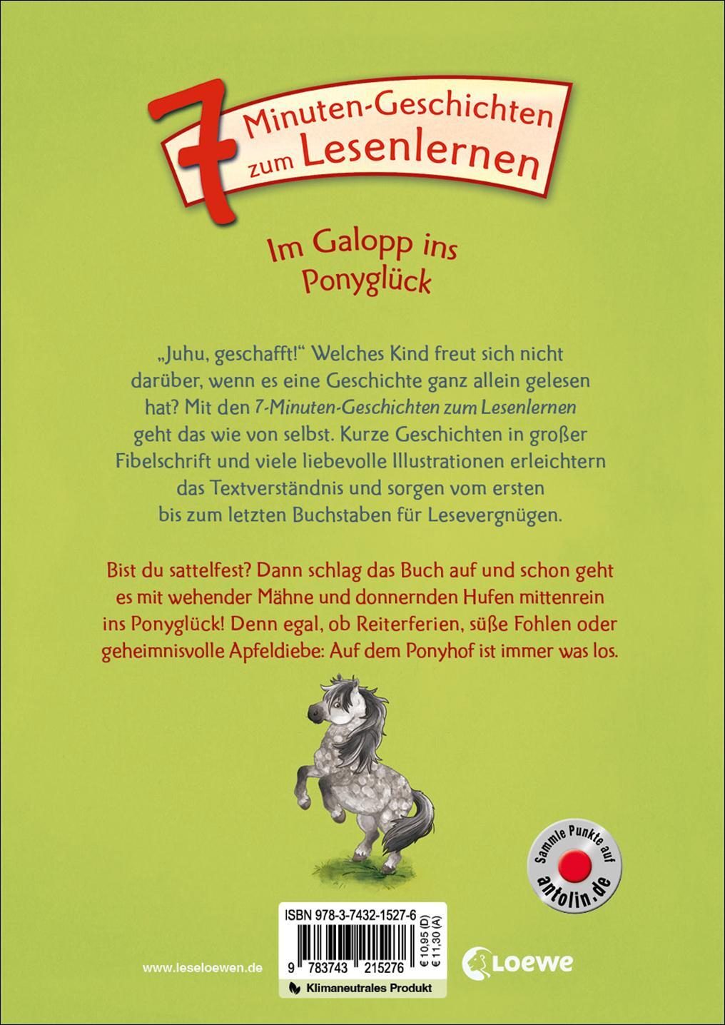 Rückseite: 9783743215276 | 7 Minuten -Geschichten-Im Galopp ins Ponyglück | Buch | 192 S. | 2023